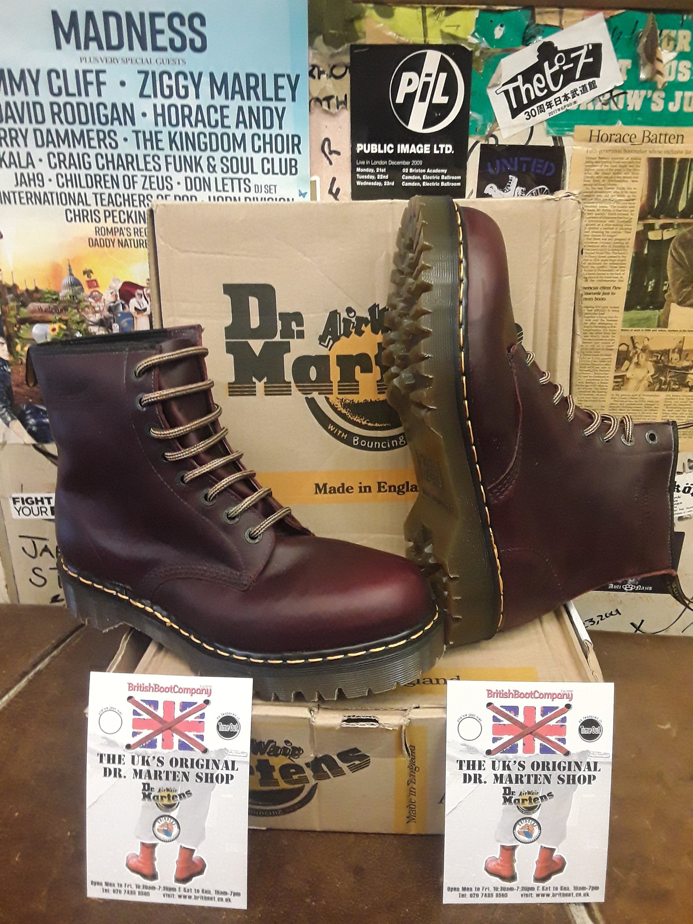 Dr Martens 8338 BURGUNDY Waxy Bex Sole