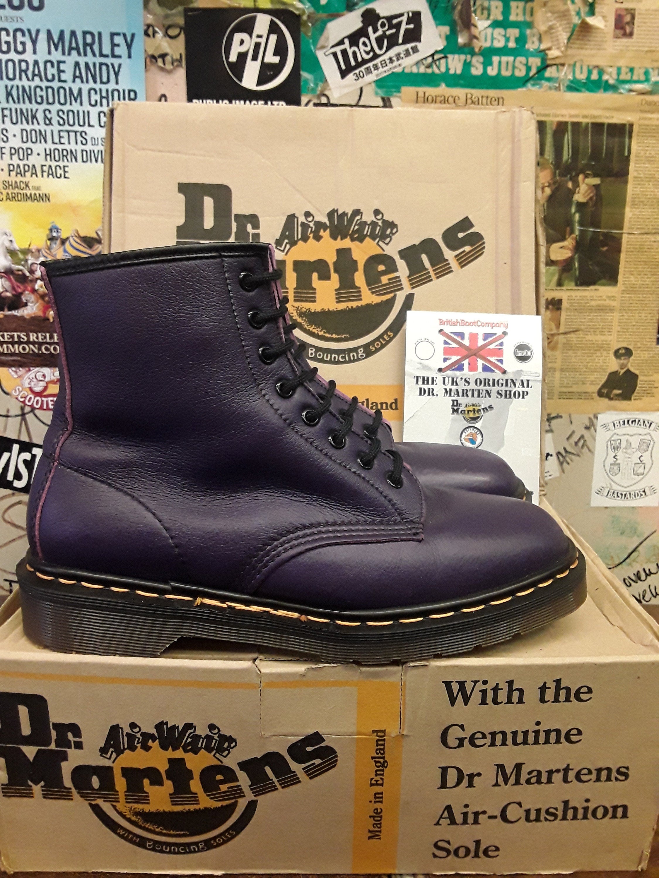 Dr Martens 1460 Purple Vegan Size Made in England