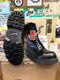 GRIPFAST Vintage 90's, 10 hole Steel Toe, Men's Black boots, Commando Sole, Leather Boots