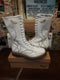 Dr Martens 1C59 White 14 Hole Zip Boot Size 8