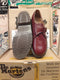 Dr Martens Made in England Export Quality Monk Strap Cherry Red Shoe Size 8