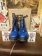 Dr Martens 1460z  Electric Blue Made in England 8 Hole Various Sizes