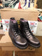 Dr Martens Boots, Size UK3-4, Ankle Boots, Black/Pink Leather, 6 Eye Boots, 8175