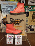 Dr Martens 1460 Orange Smooth 8 Hole Size 4 and 6- MADE IN ENGLAND