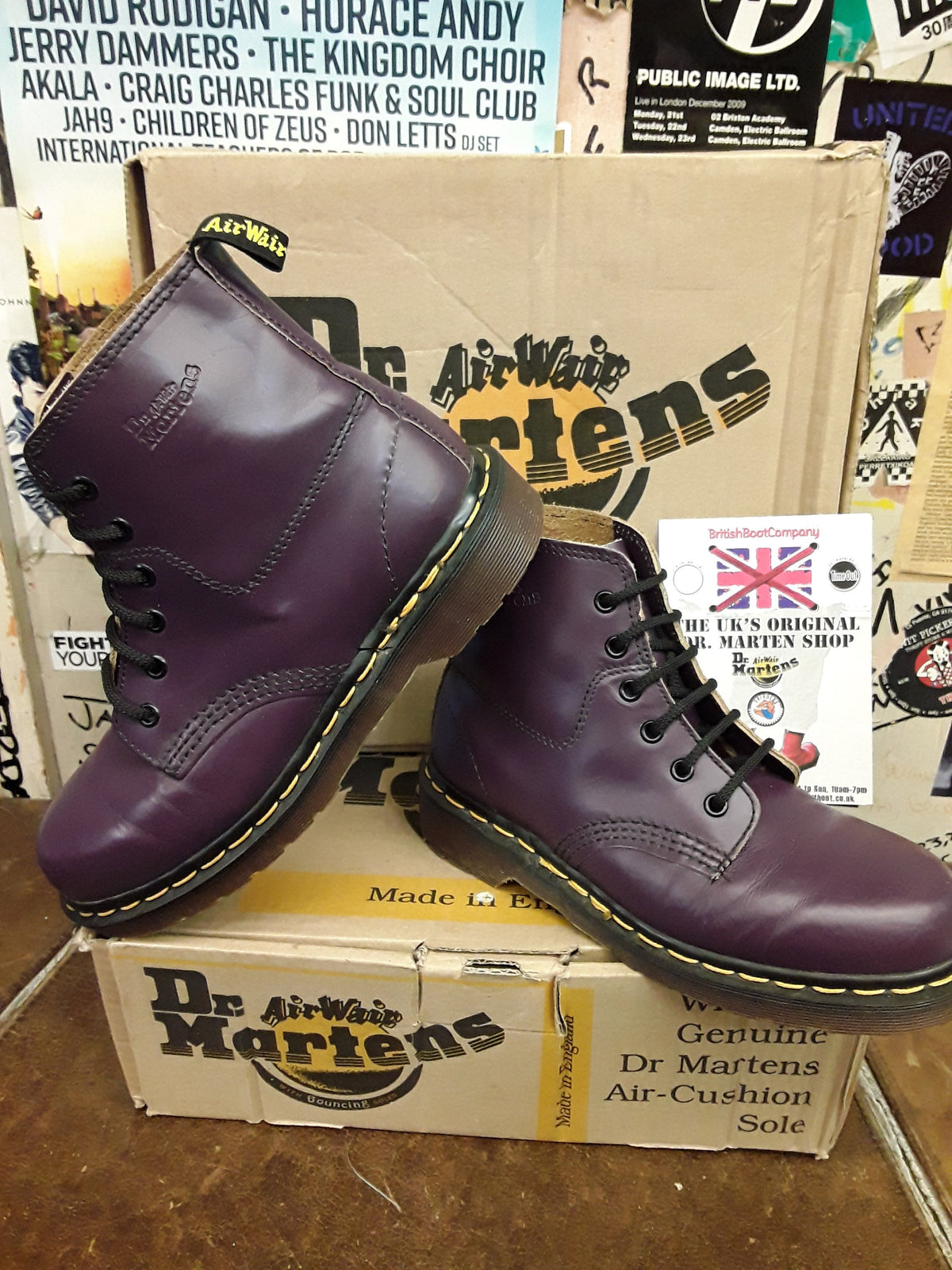 Dr Martens 8175 Made in England Purple 6 Hole