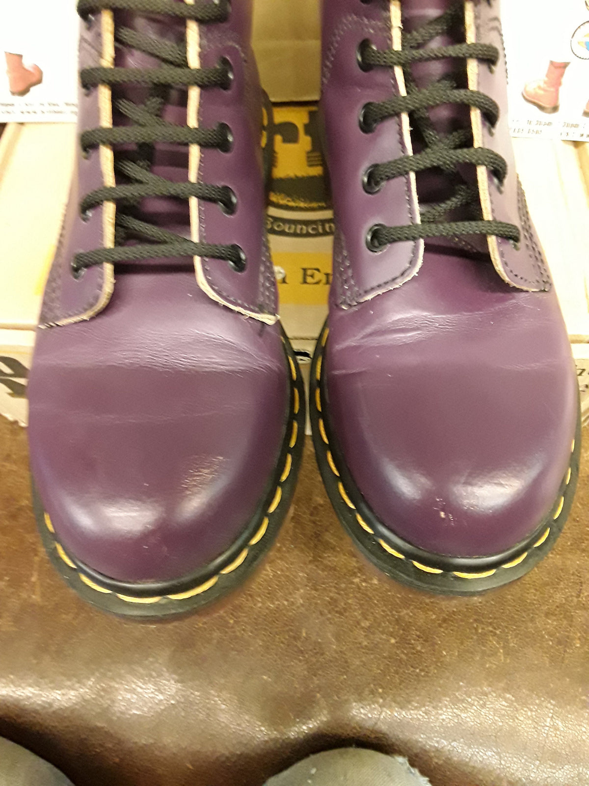 Dr Martens 8175 Made in England Purple 6 Hole
