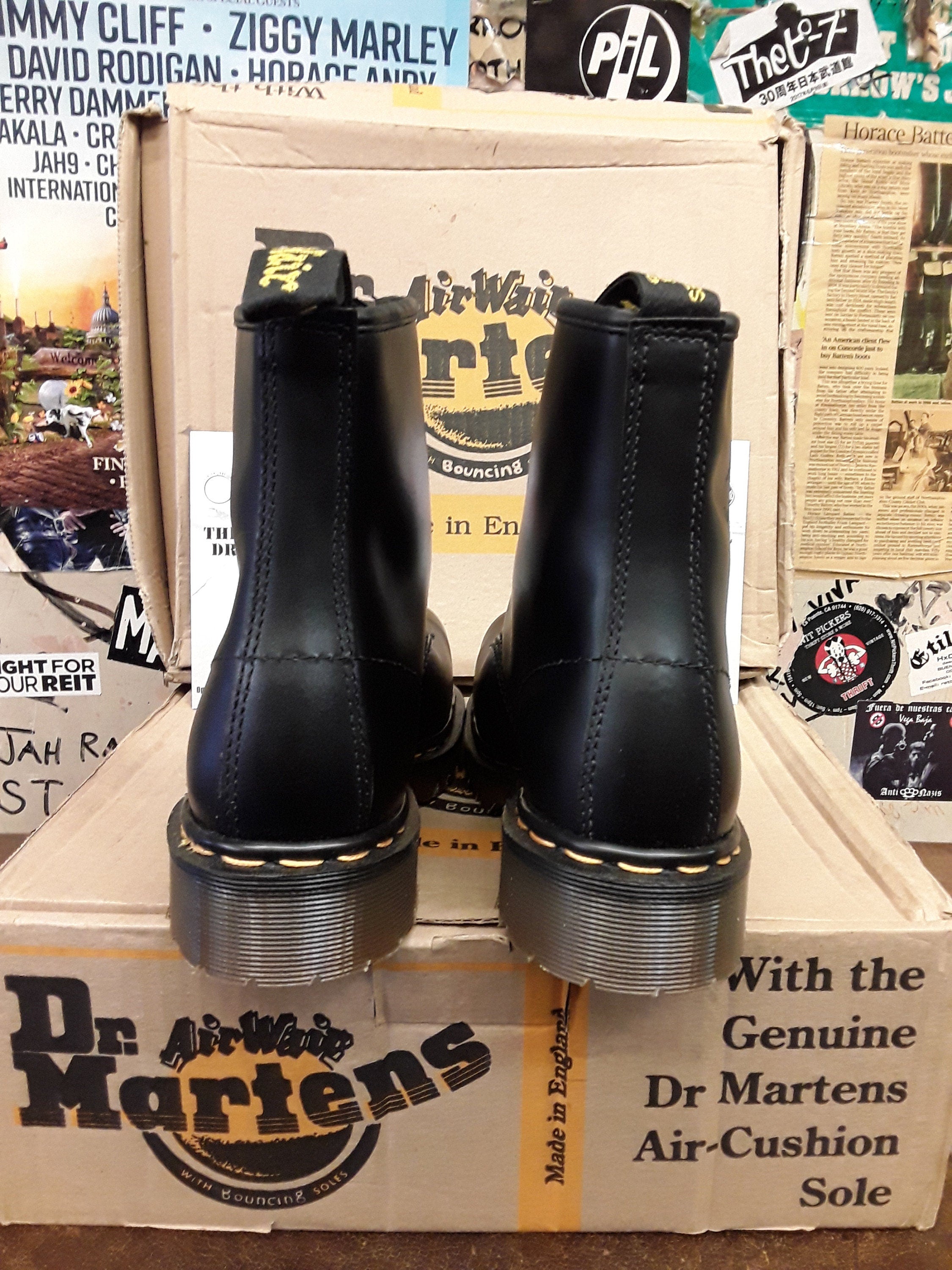 Dr Martens Made in England 7 Hole Industrial Steel Toe Boots