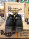 Dr Martens Made in England Black Greasy Industrial 2 Eye 2 D-Ring Steel Shoes Size 10