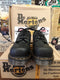 Dr Martens Made in England Black Greasy Industrial 2 Eye 2 D-Ring Steel Shoes Size 10