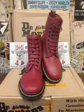 Dr Martens Made in England Cherry Waxy 1460 Size 5 UK