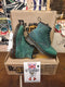 Dr Martens Boots 101 / Size UK4 / Made in England / Green Outrigger Leather / 6 Hole