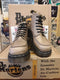 Dr Martens Made in England Linen Harvey 6 Eye Moccasinapron Boot Size 4