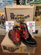 Dr Martens 8175 Black Patent Mistflower Made in England 6 Hole Various Sizes