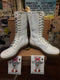 Dr Martens 1C59 White 14 Hole Zip Boot Size 8