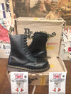 Dr Martens Vintage 1919, Size UK 4,6,8 / Vintage Boots Made in England, Womens Black Boots, 10 Hole Steel toe