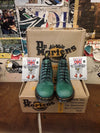 Dr Martens Boots 101 / Size UK4 / Made in England / Green Outrigger Leather / 6 Hole