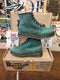 Dr Martens Boots 101 / Size UK4 / Made in England / Green Outrigger Leather / 6 Hole