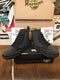 Dr Martens 7 Eyelet Black Canvas Studded Boot Size 4