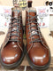 Dr Martens Les Monkey Boots, Size UK12, Made in England, Brown Polished Leather, 7 hole Boots