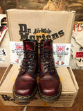 Dr Martens 1460 Claret Rub Off Second Hand Made in England Size 5