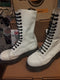 Dr Martens 9623 White 14 Hole Made in England  Size 8