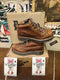 Dr Martens 8287 Peanut Made in England Hiker Boot Size 6