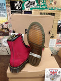 Red shiny doc martens clearance