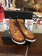 Loakes Burford Tan Calf Made in England White Sole Size 6.5