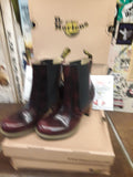 Dr Martens Darla, Size UK7, Cherry Rub Off Leather, Limited Edition, Chelsea Boots, Womens Leather Boots