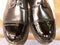 George Cox X Platform Black 4 Hole Patent capped Oxfords Size 10