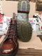 Dr Martens Les Monkey Boots, Size UK12, Made in England, Brown Polished Leather, 7 hole Boots