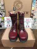 Tredair cherry red 10 hole,vintage 1990's, Sizes 3&5 Made in England. Very rare.