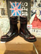 NPS X1.1124 BURGUNDY 14 Hole Twin Strap Made in England Size 5.5