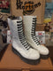 Dr Martens 9623 White 14 Hole Made in England  Size 8