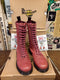 Dr Martens Le Voodoo, Size UK8, Red 14 Hole Boots, Patterned Boots