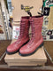 Dr Martens Le Voodoo, Size UK8, Red 14 Hole Boots, Patterned Boots