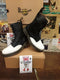Dr Martens Yoji 10 Hole Limited Edition Black and White Size 8 Zip Boot