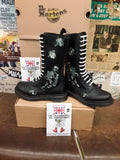 Dr Martens Anissa Black 14 Hole Zip Boot
