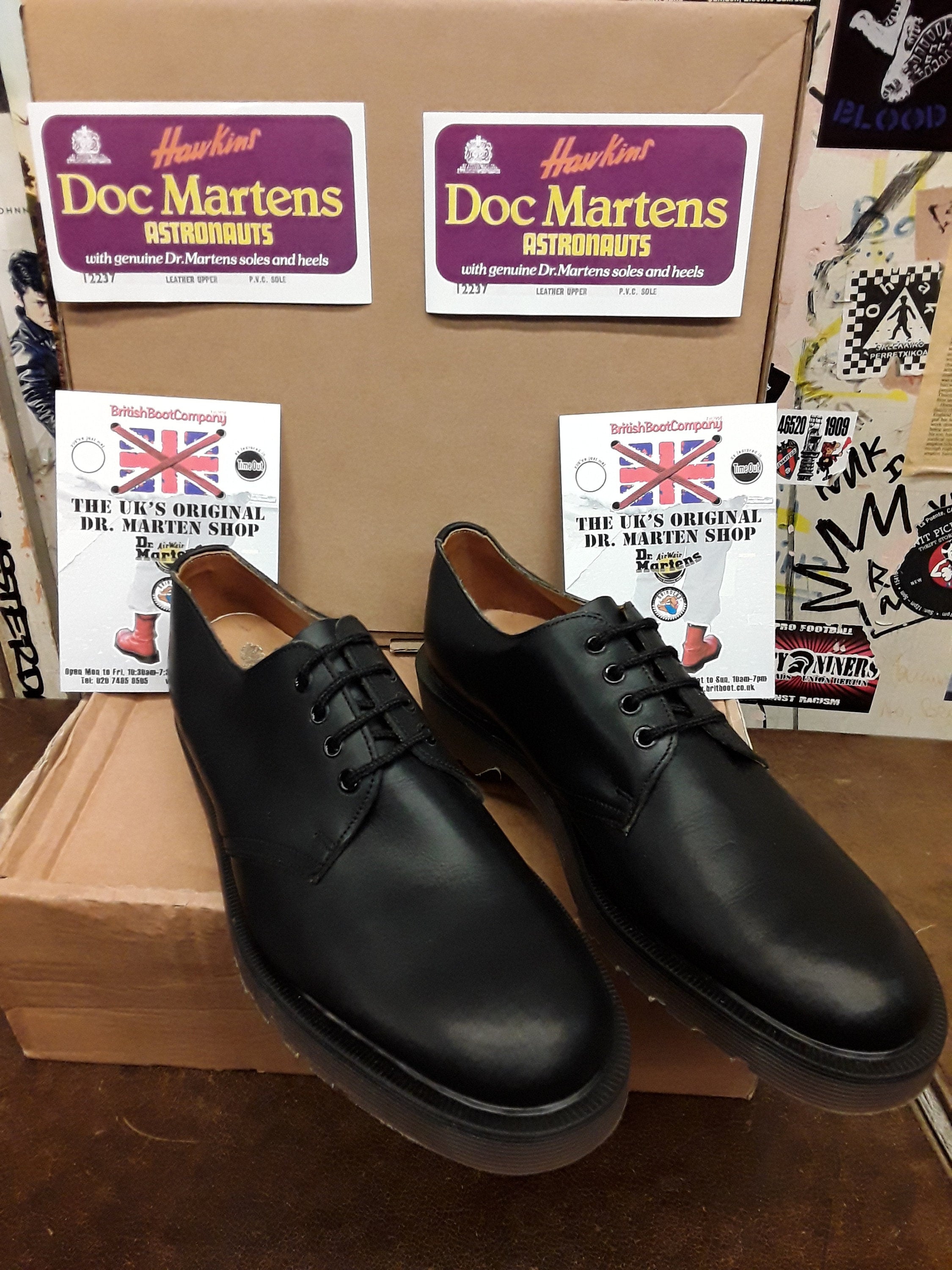 Original Hawkins Dr Martnens Astronaut Black Waxy Hole Size