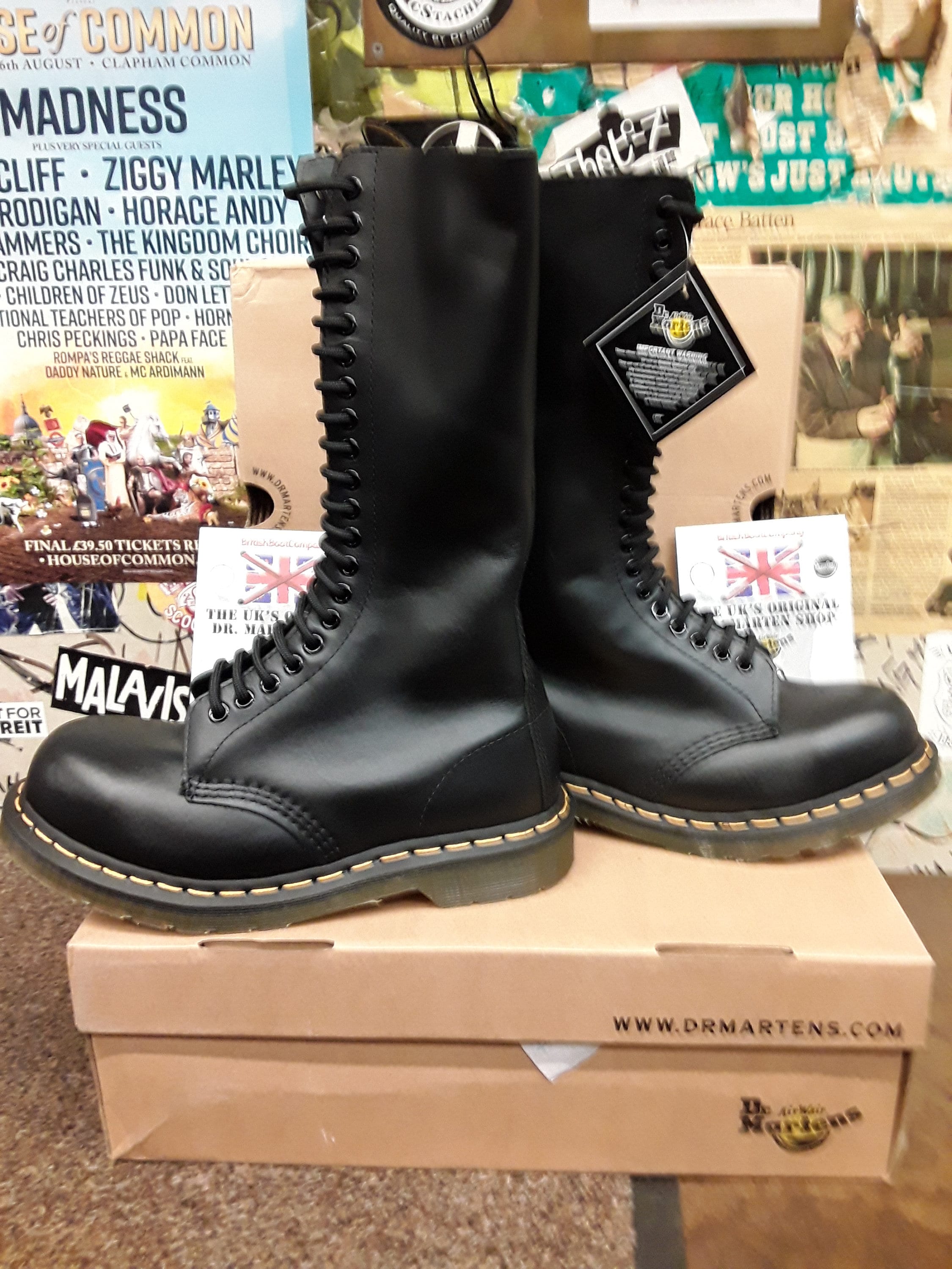 Dr Martens 1942 Black 20 Hole Steel dr-martens-1942-black-20-hole-steel