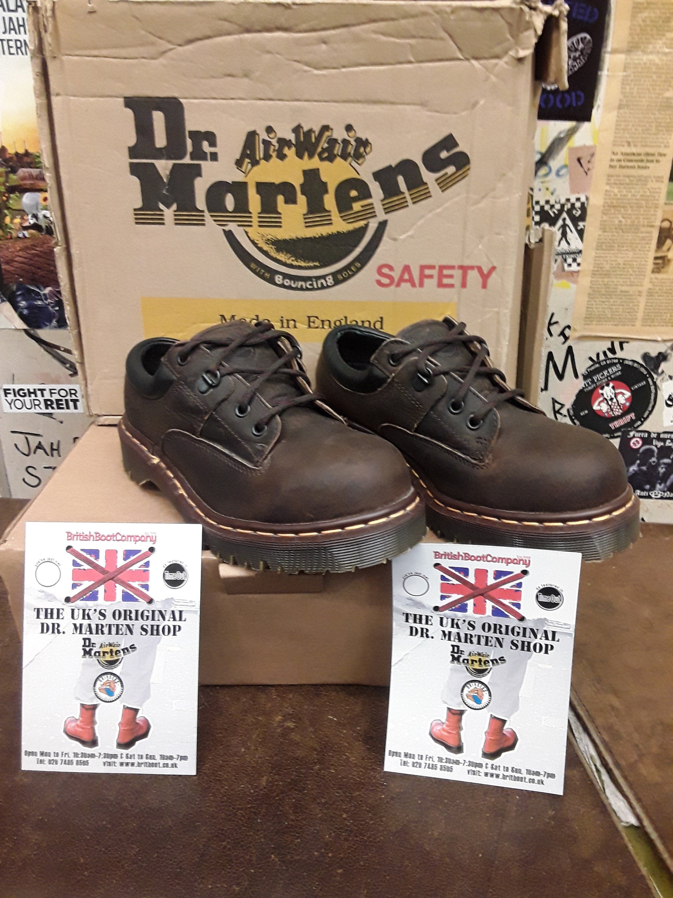 Dr Martens 7733 Gaucho Steel Toe Shoe Made in England Size