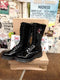 Dr Martens Black Patent Panther 14 Hole Zip Boot Size 4