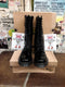Dr Martens Black Patent Panther 14 Hole Zip Boot Size 4