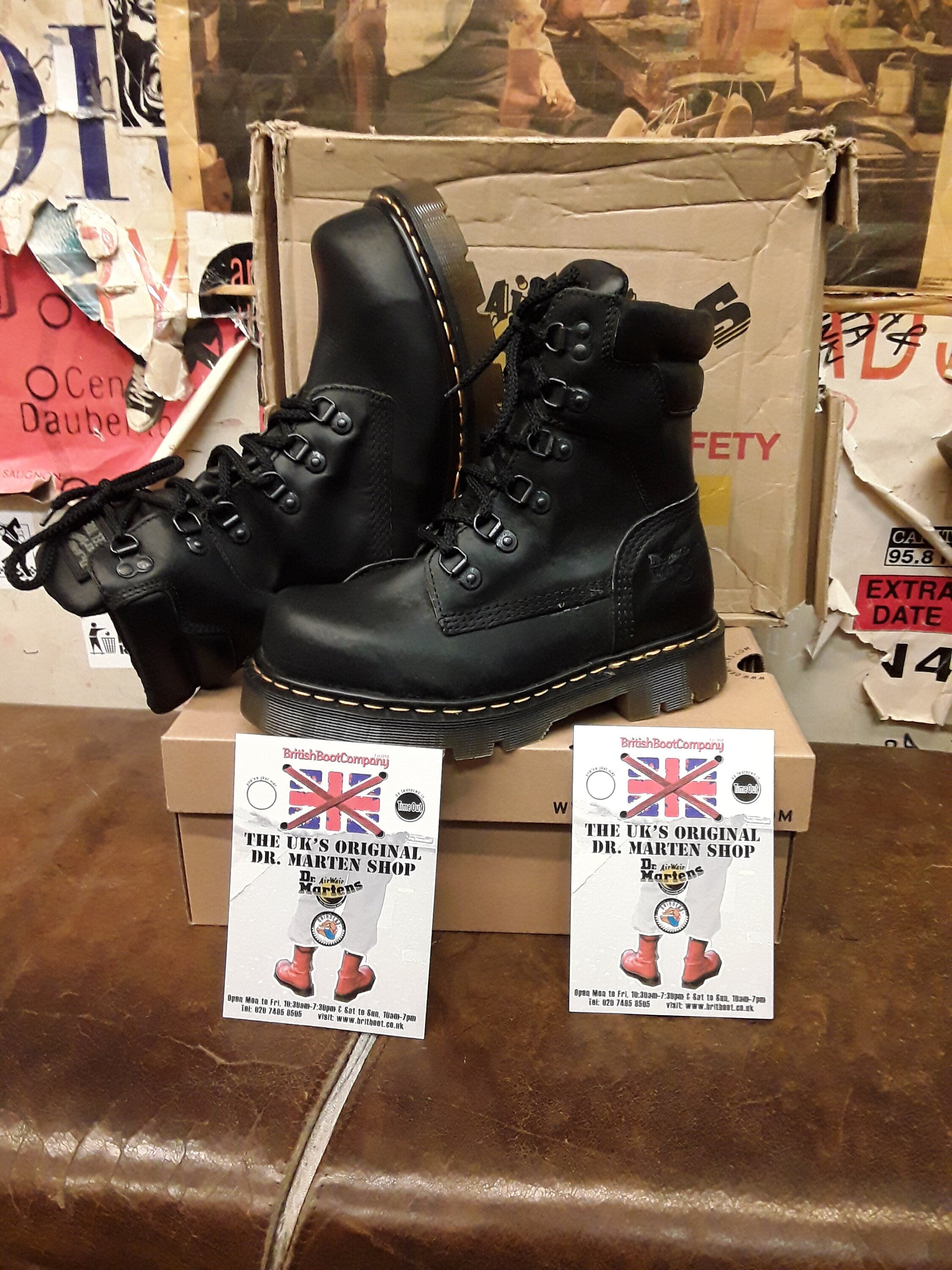 Dr Martens Industrial 8841 Made in England Black Boot Various Sizes