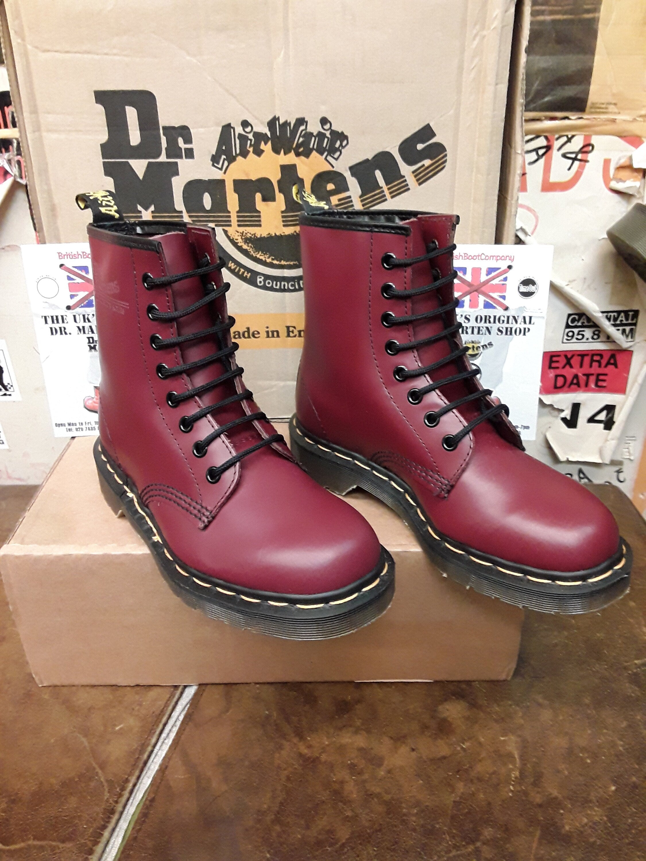 Dr Martens 1460 Made in England Cherry 8 Hole