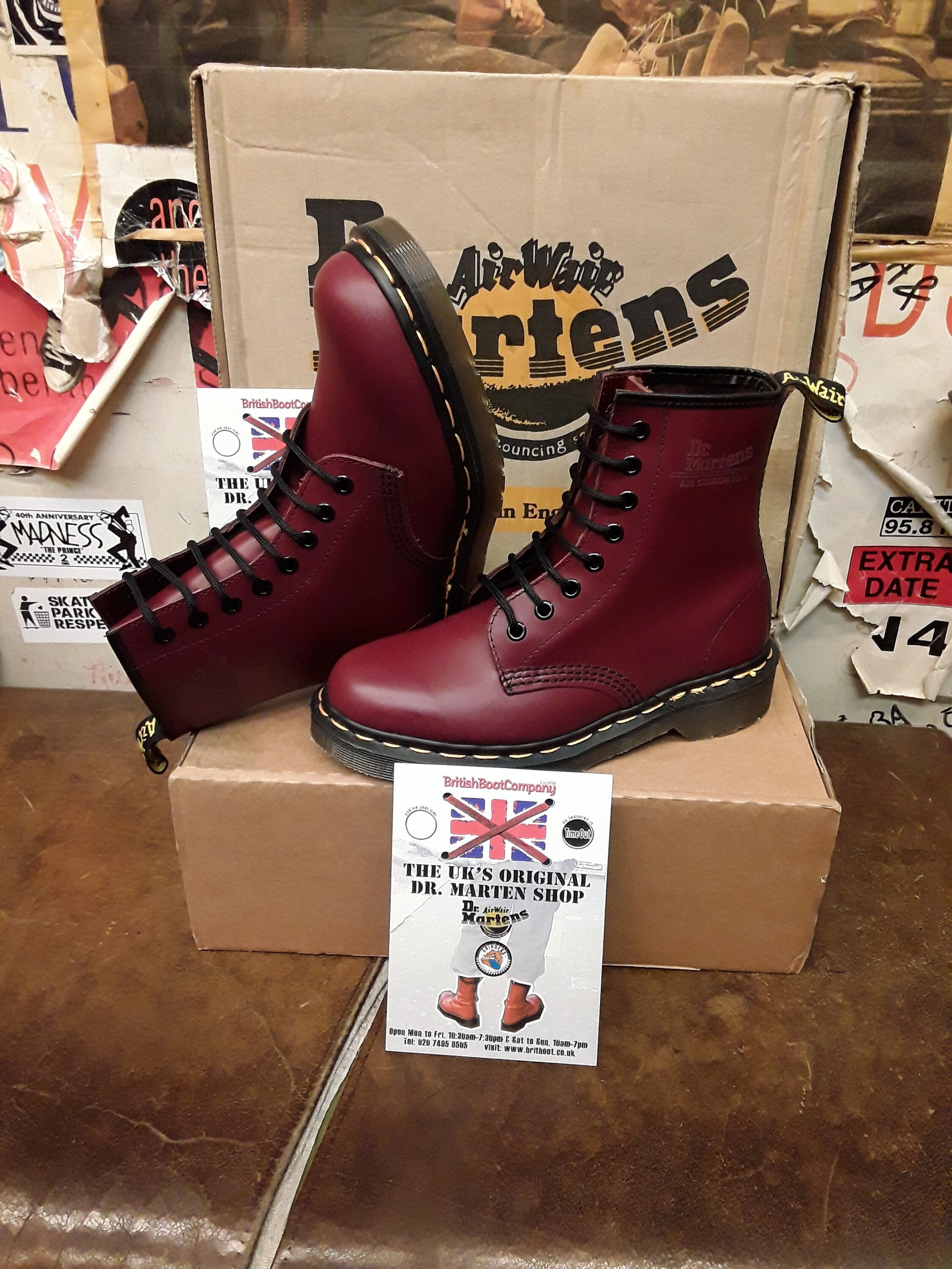 Dr Martens 1460 Made in England Cherry 8 Hole