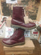 Dr Martens Fleece Lined Serena 8 Hole Shiraz Red Size 6