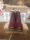 Dr Martens Fleece Lined Serena 8 Hole Shiraz Red Size 6