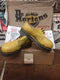 Dr Martens Steel Toe Shoes, Size UK3, Made in England, Vintage 90's, Yellow Leather Shoes  / 1925z