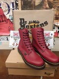 Dr Martens Y552 Made in England CHERRY 8 Hole Size 5